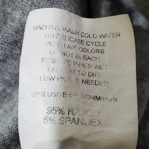 ANTISTAR Gray Side Ruching Crop Top, Large - Picture 8 of 9